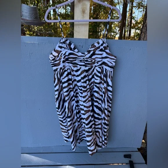 J. Crew Black and Brown 100% cotton Striped Dress - Picture 5 of 7